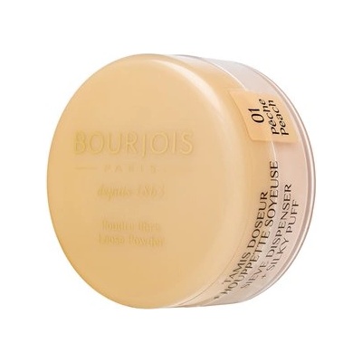 Bourjois Loose Powder пудра за уеднаквена и изсветлена кожа 01 Peach 32 g