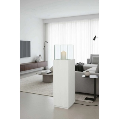 eshop-kvetinace.cz Svícen CANDELA, sklolaminát, výška 100 cm, bílý mat