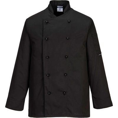 Portwest Somerset Chefs C834 dlhý rukáv čierny XS