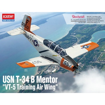 Academy USN T-34B Mentor Vt-5 Training Air Wing 1:48