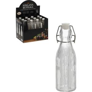 Chomik Стъклена бутилка 200ml кръгла с механичен затвор 67150 (IDE0574)