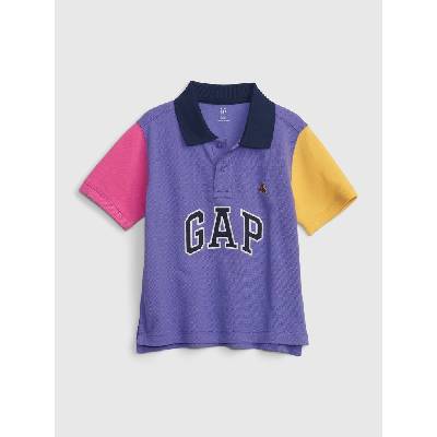 Gap 595239 02 dětské polo tričko s logem fialová
