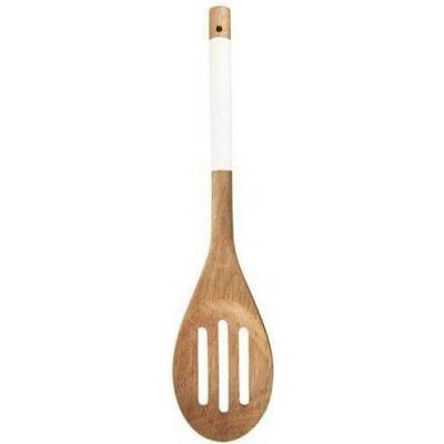 Vařečka 30cm s otvory WHITELINE, dřevo Akácie