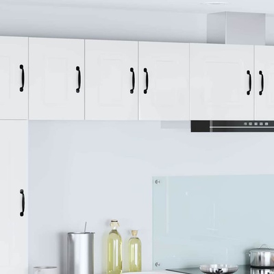 vidaXL Панел за миялна машина Kalmar 2 pcs Лъскаво бяло (884503)