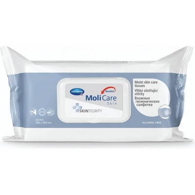 MoliCare Skin vlhké ošetrovacie utierky modrá rada 50 ks
