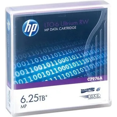HP HPE HP Tape LTO Ultrium 6 RW 2.5TB/6.25TB MP single unit (C7976A)