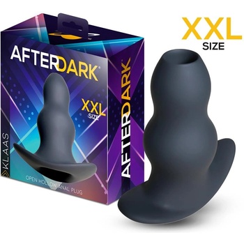 Afterdark Klaas Open Hollow Anal Plug Black XXL