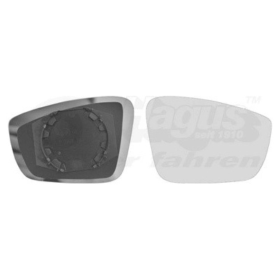 Sklo vonkajżieho zrkadla VAN WEZEL 5701832