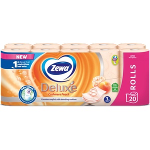 Zewa тоалетна хартия 20бр-2Х10БР. Peach (Z-53457)