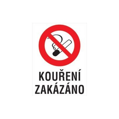 Plechová cedule , Zákaz kouření I.