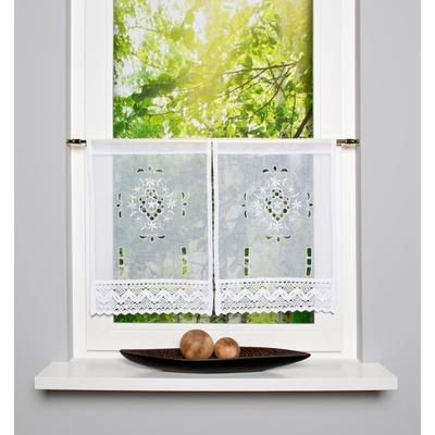 HOME WOHNIDEEN vitrážková záclona 23915 ALEGRA 0105 biela 45x30 cm (v x s)