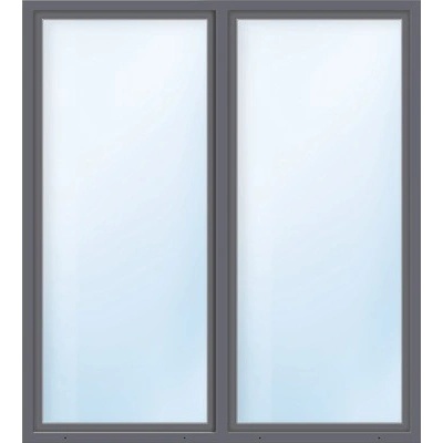 Aron Basic dvojkrídlové so štulpom ESG biele/antracit 1300 x 2050 mm
