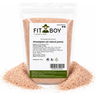 FITBOY Himalájska soľ ružová jemná 5000g