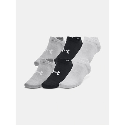 Under Armour Unisexové UA Essential No Show 6 párov Čierna