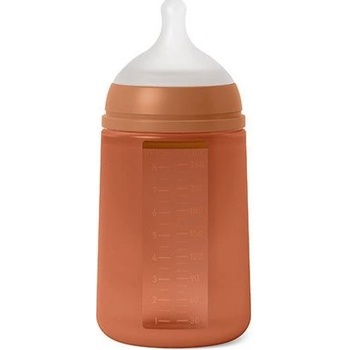 Suavinex kojenecká láhev Colour Essence cihlová 240ml