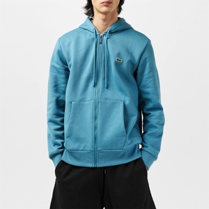 Lacoste Суичър Lacoste Men's Basic Full-Zip Hoodie - Blue HD9