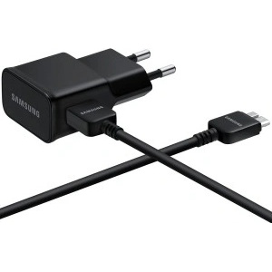 Samsung Захранване и кабел (MicroUSB 3.0 21 pin) за Samsung Galaxy Note 3, Galaxy S5, Samsung Galaxy S5 Neo - Samsung Charger EP-TA10EB microUSB v3.0 (черен) (EP-TA10EB)
