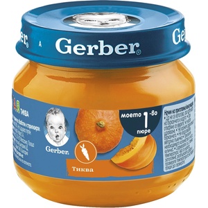 Nestle Плодово пюре Nestlé Gerber - Тиква, 80 g (12500849) - baby