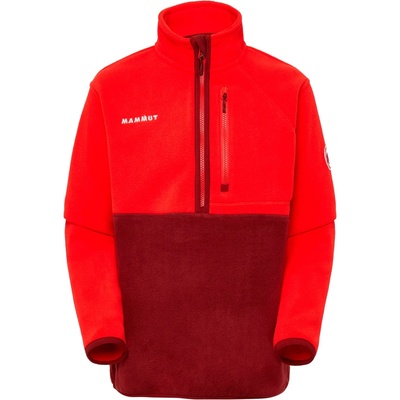 Mammut Детски поларен пуловер Mammut Kid's Waymarker Midlayer Half-Zip Pull Fleece jumper - Mammut Red / Dark Mammut Red - размер 128 (EU) (703-6437-0313)
