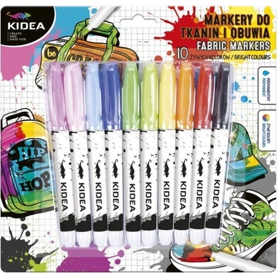 Kidea Fixy na textil a obuv 10 barev DRF 85323