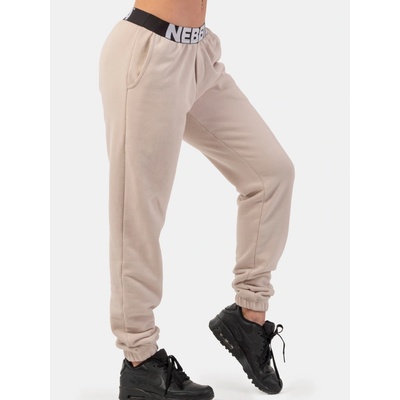 Nebbia tepláky dámske s elastickým pásom iconic 408 cream