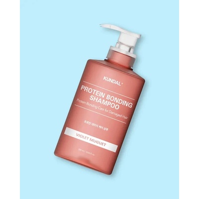 KUNDAL Protein Bonding Care Shampoo vyživujúci šampón pre suché a poškodené vlasy s vôňou Violet Muguet 500 ml