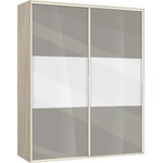 Bogdan Furniture G Гардероб с плъзгащи врати Memo. bg, модел BM-Ava 4, ГБ сонома и сиво гланц