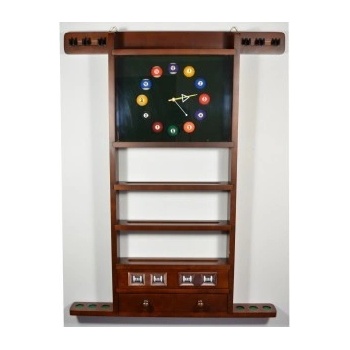 Toolbilliard stojan na zeď ořech 6 místný