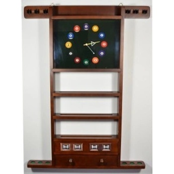 Toolbilliard stojan na zeď ořech 6 místný