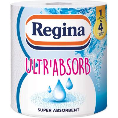 Regina Кухненска ролка Ultra Absorb, целулоза, трипластова, 1 брой
