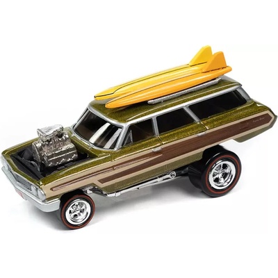 Johnny Lightning Ford Country Squire Zingers 1964 zelená 1:64
