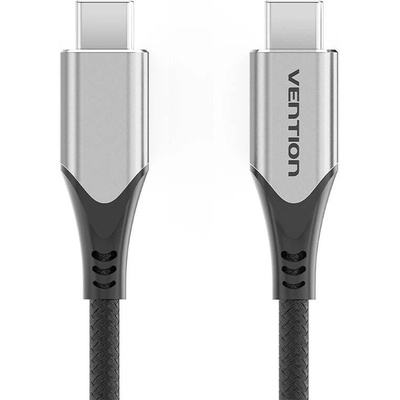 Vention TAAHG Nylon Braided Type-C (USB-C), (4K / PD / 60W, / 5Gbps / 3A) 1.5m, šedý