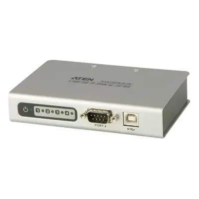 ATEN 4-портов хъб aten uc2324, usb към rs-232 (aten-uc2324-at)