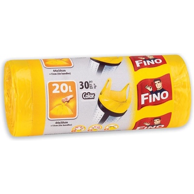 FINO Торби за отпадъци Fino - Color, 20 L, 30 броя, жълти (8571050006)