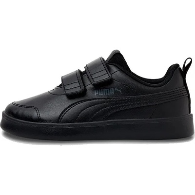 PUMA Courtflex Infants All Black - 27.5