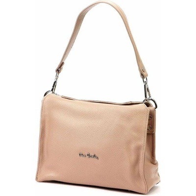 Pierre Cardin dámska kožená kabelka 55089 FRZ DOLLARO Brown Pink Crossbody