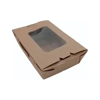 Image 1 of Картонена кутия с прозорец КРАФТ 200/140/50 мм (p-181547)