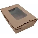  Картонена кутия с прозорец КРАФТ 200/140/50 мм. 50БР (p-181547)