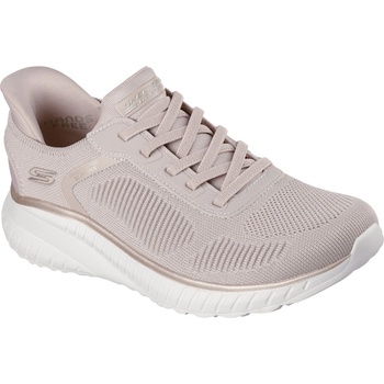 Skechers Маратонки Skechers Women's Engineered Knitted Bungee Slip-On Runners - Natural/Gold
