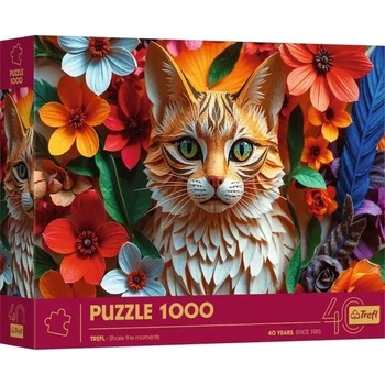 Trefl - Puzzle 3D efekt Paper Art Cat - 1 000 piese