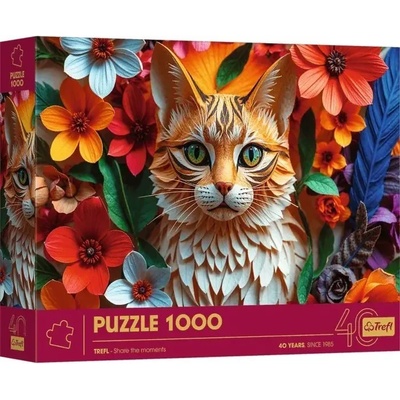 Trefl - Puzzle 3D efekt Paper Art Cat - 1 000 piese