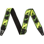 FENDER Колан за китара Monogrammed Strap Green/Yellow by FENDER