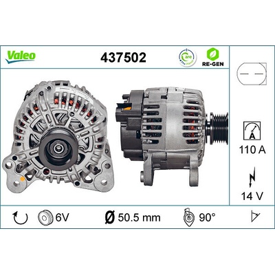 Alternátor VALEO 437502