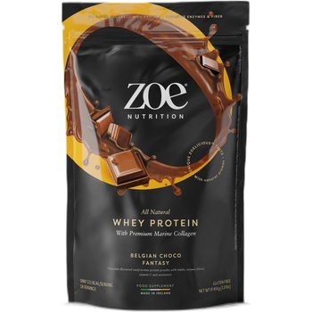 ZOE Nutrition Whey Protein with Premium Marine Collagen [454 грама] Белгийски Шоколад