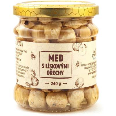 Včelí produkty Kolínek Med s lískovými ořechy 240 g