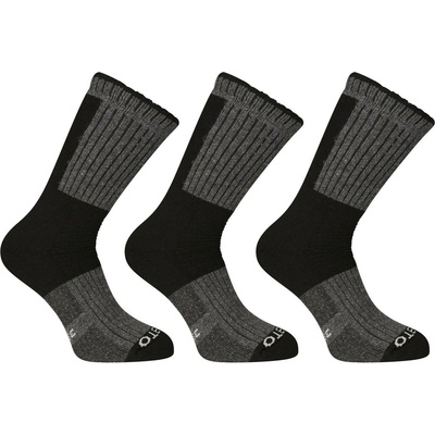 Nedeto Комплект от три - Nedeto високи зимни чорапи черни Nedeto | Cheren | МЪЖЕ | 35-38