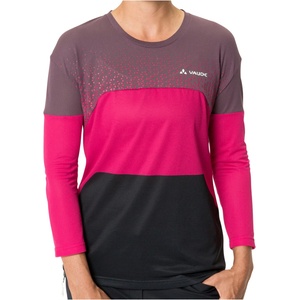 Vaude Дамска фланелка с къс ръкав за колоездене Vaude Women's Moab L/S T-Shirt V Sport shirt - Black - размер 36 (EU) (116-6932-0411)