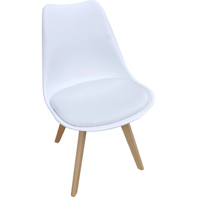 Bestent Трапезен стол бял Basic (BML-053-D1)