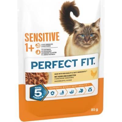 Perfect Fit Sensitive 1+ kuřecí 48 x 85 g