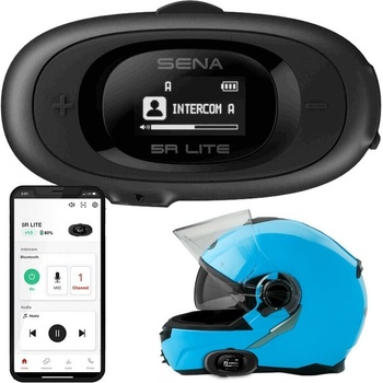Sena sena motorbike intercom 5rlite-01 интерком за поставяне на шлем, 1 бр, черен (8809629529136)